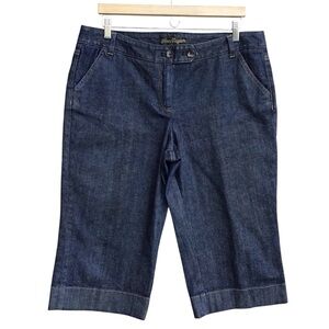 Ann Taylor Vintage Blue Denim Cropped Pedal Pushers NEW